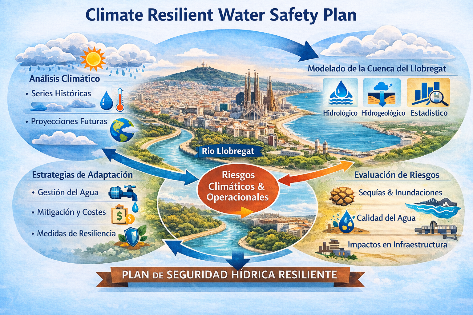 Desarollamiento de un Plan de Seguridad Hídrica bajo los Cambios Climáticos.