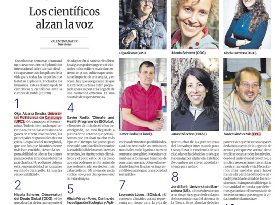 Los científicos alzan la voz.