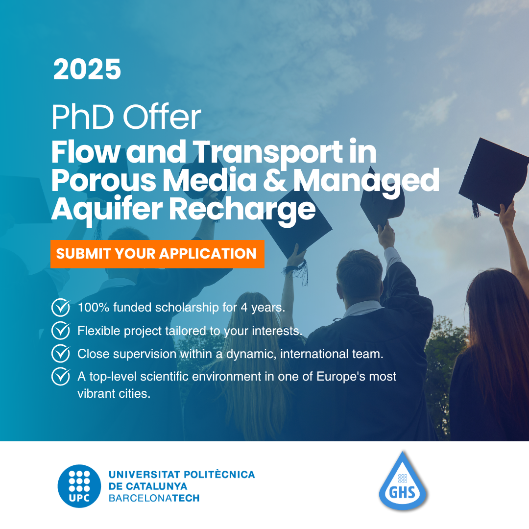 PhD Offer: Flow and Transport in Porous Media & Managed Aquifer Recharge